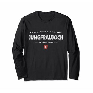 Jungfraujoch スイスロゴ - ユングフラウヨッホ スイス 長袖Tシャツの画像