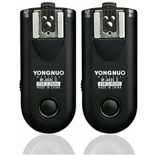 送料無料 YONGNUO製 RF603CII-C3 第二世代 ワイヤレス ラジオスレーブ 無線レリーズ キャノン用セット Canon 1D 50D 20D 30D 40D 50Dなど対応の画像