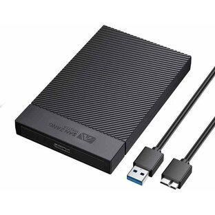 SAN ZANG MASTER 2.5インチ HDD ケース USB 3.0接続 UASP対応 5Gbps高速転送 HDD外付けケース 2.5インチ SSDケース 4TB容量対応 ハードディスクケース 工具不要 バックアップ 9.5mm/7mm SATA HDD SSD 対応 Windows Macの画像