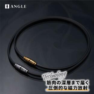 中野拓夢 着用 ANGLE e.MODEL 02 NECKLACE 磁気 ネックレス アングル プラチナ ブラック 黒 磁石 磁力 ファイティングロードの画像