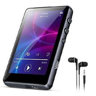 32G MP3 Player Bluetooth 5.0, Full Touch Screen HiFi Lossless MP3 Music Player, Line-in Speaker, with line Recorder, FM Radio, Support up to 128 GB (Bの画像