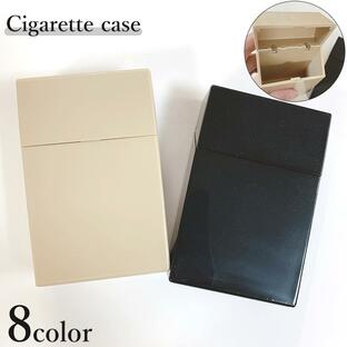 シガレットケース タバコケース ハード プッシュオープンタイプ 通常サイズ 樹脂製 ブラック 喫煙具 煙草 無の画像