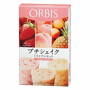 ORBIS(オルビス) プチシェイク トライアルセット スウィートテイスト(フレッシュストロベリー/ホワイトピーチ/パイン&マンゴー) 100g×3食分 ◎ダイエットドリンク・スムージー◎の画像