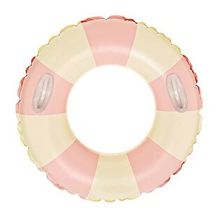 mitas 浮き輪 フロート 子供 大人 大人用 子供用 浮輪 おしゃれ おとな こども かわいい プール 海 うきわ 可愛い シンプル スイムリング 玩具 アウトドア ビーチグッズ 遊び 夏 水遊び 海水浴 定番 韓国 小さい 子供用浮き輪 SNS いちごフロート 90サイズ（取手付き） TN-PTSR-B-HL-90の画像