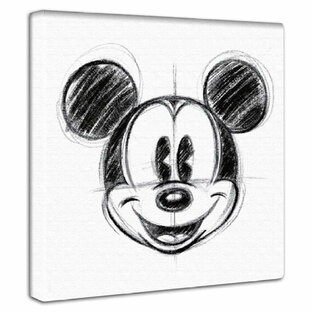 ミッキーマウス Disney アートパネル ファブリックパネル インテリア 壁掛け 絵 ポスター 映画 ディズニー お土産 かわいい おしゃれ 壁飾り キャンバス ボード アニメ イラスト プレゼント キャラクター Mサイズ 軽量 ミッキー Mickey Mouse スケッチの画像