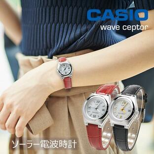 腕時計 レディース 電波ソーラー 電池不要 革ベルト 女性用 アナログ 時計 カシオ LWQ-10LJ select 20,0 40代 50代 60代 70代 ファッション CASIOの画像