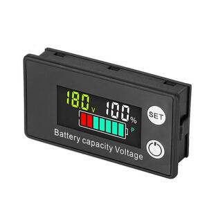 Timloon バッテリー電圧計 残量計 温度表示付き バッテリーチェッカー バッテリーモニター デジタル電圧計 カラースクリーン DC8-の画像