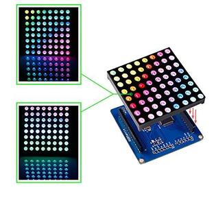 SunFounderフルカラーRGB LEDマトリクスドライバーシールド+RGBマトリクススクリーンArduino対応の画像