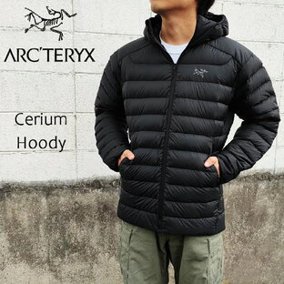 アークテリクス ARC'TERYX セリウム フーディー ダウン ジャケット Cerium Hoody ブラック サイズ : S , M , L X000007313 ARCTERYX OUTDOOR アウトドア 【新品】の画像