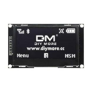diymore 2.4インチ OLED デジタル IIC I2C SPI シリアル 128X64 ピクセル OLED スクリーン ディスプレイ モジュール SSD1309 Arduino Project DIY 電子用 (ホワの画像