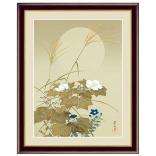 日本の名画 酒井抱一 秋草に螽斯図 F6 [g4-bn150-F6]（代引き不可）の画像