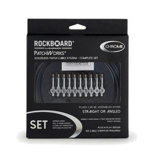 Warwick RockBoard PatchWorks ソルダーレスパッチケーブルセット RBO CAB PW SET CR 3m Cable 10Plugs - クロームの画像
