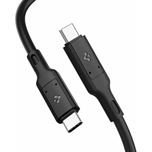 Spigen Thunderbolt 4 ケーブル USB-IF認証 / 100W出 / 40Gbps / 8K 4K / USB 3.2/3.1/3.0/2.0 超高速転送 Mac Studio Macbook iPad mini Galaxyの画像