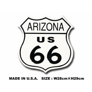 アメリカ ブリキ看板 U.S. ROUTE66 -アリゾナ-の画像
