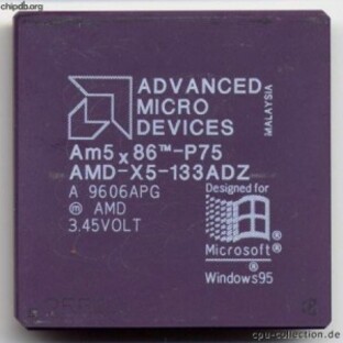 AMD CPU - CPU AM5x86TM-P75 A 9710GPA AMD 345VOLTの画像