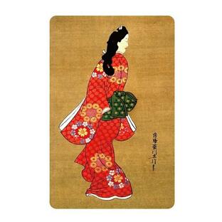 日本のおみやげ 和柄 小物 外国人へのプレゼント カードサイズマグネット／見返り美人の画像