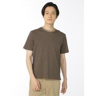 tシャツ Tシャツ メンズ タカキューメンズ/TAKA-Q:MEN 「DRESS T-SHIRT」AIR SILKETE ボーダー柄 クルーネック長袖の画像