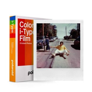 Polaroid(ポラロイド) インスタントフィルム Color i-Type Film カラーフィルム 8枚入り フレームカラー白 (6000)の画像