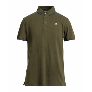 【送料無料】 トラサルディ メンズ ポロシャツ トップス Polo shirt Dark greenの画像