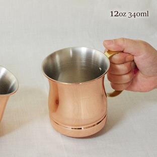ビアマグ 12oz 340ml 純銅製 新光金属 銅製品 銅マグカップ ジョッキ ビール 国産の画像