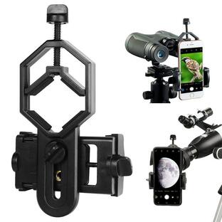 顕微鏡 天体望遠鏡 双眼鏡 スマホアダプター 携帯電話 撮影用 写真を撮る 接眼レンズ スマートフォンホルダーの画像