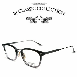 BJ CLASSIC COLLECTION COMBI COM-554GT C-110-15 ダークグレー・ササ・ガンメタ BJクラシックコレクション 度付きメガネ 伊達メガネ メンズ レディース 本格眼鏡の画像