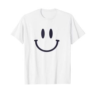 スマイリーフェイス キュート ポジティブ モチベーションアップ ハッピーススマイルフェイス Tシャツの画像