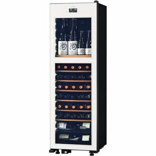 さくら製作所 氷温M2 63本収納 低温冷蔵機能付きワイン＆日本酒セラー LX63 左開き ホワイトの画像