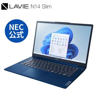 NEC 軽量 モバイルノートパソコン 公式・新品 officeなし LAVIE Direct N14 Slim 14インチ Windows 11 Home AMD Ryzen 3-7330U 8GB メモリ 256GB SSD 1年保証の画像