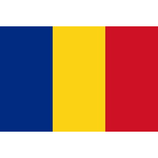 ルーマニア 国旗 アクリル生地 90x135cmの画像