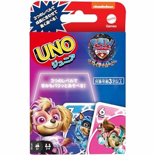 マテルゲーム(Mattel Game) ウノ(UNO) ウノ ジュニア パウ・パトロール ザ・マイティ・ムービー【 カードゲーム 】【カード56枚 2~4人用】 【3才~】 HPY62の画像