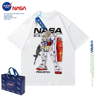 NASA ジョイントガンダムロボットボーイズ Tシャツ半袖 2024 新しい夏のボーイズコットントップ子供のスーツの画像