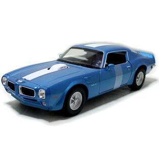 ミニカー 1972 Pontiac Firebird Trans Am blue 1/24 welly【全国送料無料】 ポンティアック ファイヤーバード トランザム ウェリー 父の日 プレゼントの画像