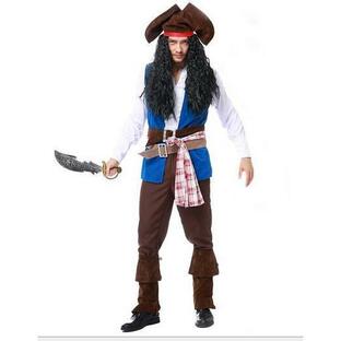 ハロウィン 衣装 海賊 キャプテン コスチューム 大人 メンズ 衣装 コスプレ セット ハロウィーン コスプレ 仮装 衣装 男 船長 帽子 大人 セット メンズコスプ…の画像