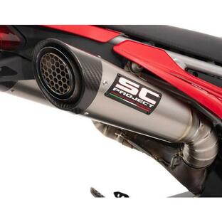 SCプロジェクト Ducati HYPERMOTARD698 MONO RVE 2024 S1 SC Project ツイン スリップオン&フルチタンリンクパイプ D42A-T41TRの画像
