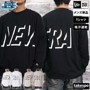 ニューエラ 長袖Tシャツ メンズ 上 NEW ERA PA LS OS PF TEE SHADOW LOGO 14312828T 送料無料 新作 ライフスタイル ロンT 長袖 バックプリント付き ビッグロゴの画像