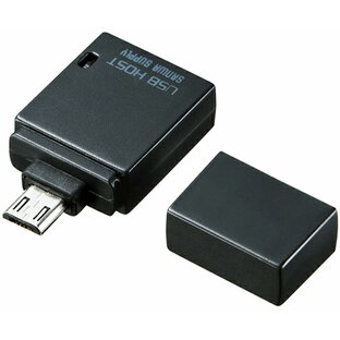 サンワサプライ USBホスト変換アダプタ 1個 AD-USB19BKの画像