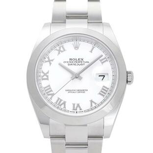 ロレックス ROLEX デイトジャスト 41 126300 ホワイトローマ文字盤 新品 腕時計 メンズの画像