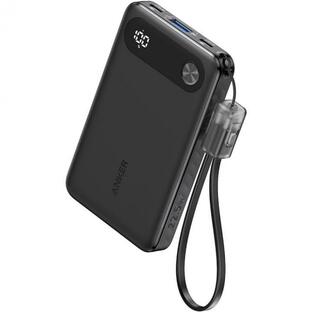 アンカー モバイルバッテリー 小型 iPhone Anker Power Bank (10000mAh, 22.5W) ブラックの画像
