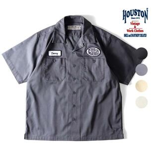 HOUSTON / ヒューストン 41091 CUSTOM TC TWILL WORK S/S SHIRT / カスタムTCツイルワークシャツ -全5色-の画像