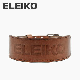 ELEIKO（エレイコ）ウェイトリフティングレザーベルト ブラウンの画像