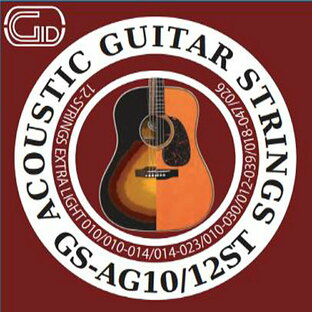GID 12弦ギター アコースティックギター弦 エクストラライト 12ST 12-STRINGS EXTRA LIGHT GS-AG10の画像