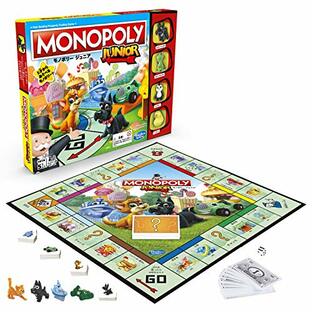 モノポリー ジュニア、5才以上の子供向けのモノポリーボードゲーム、2～4人向けのキッズゲーム・ファミリゲーム 子供の日プレゼントの画像