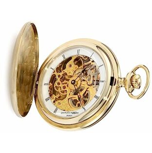 [チャールズ・ヒューバート] 懐中時計 ポケットウォッチ 機械式手巻き スケルトン 3906-G メンズの画像