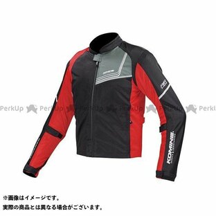正規品／コミネ JK-117 プロテクトフルメッシュジャケット-ジモン カラー：ブラック/レッド サイズ：S KOMINE バイクの画像