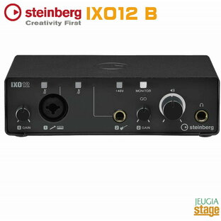 【新製品】Steinberg IXO12 BUSB Audio Interface Blackスタインバーグ USBオーディオインターフェース ブラック【Stage-Rakuten Desk Top Music】2in2out USB 2.0 Type-C 黒 ヤマハ 定番 人気の画像