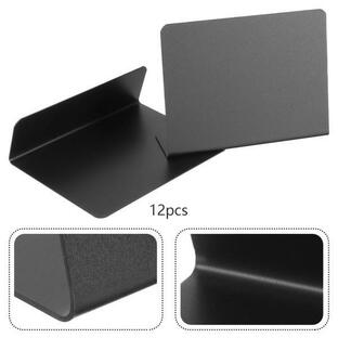 12個のミニ黒板看板、黒板タグL字型値札、装飾黒板ラベルワードパッドテーブルサイン黒板メッセージボードの画像