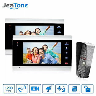 JeaTone7インチ ベスト インターホン システム 住宅用 商用 ホーム セキュリティ ビデオ ドアホン キット ドア エントリーシステムの画像