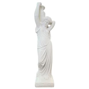 【展示品 激安アウトレット】 イタリア製 コスモラックス 水を汲む乙女 訳あり 女性像 石像 ヴィーナス像 置物 オブジェ ビーナス 人物像 彫刻の画像