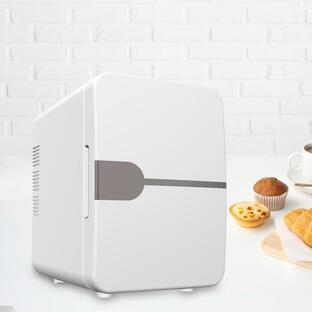 ミニ冷蔵庫 フラットデザイン冷蔵庫 多目的軽量コンパクト冷蔵庫 ホワイトの画像